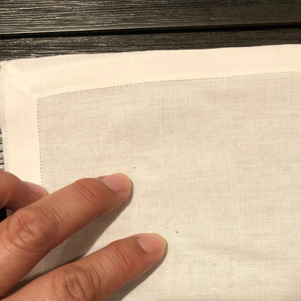 White Linen with Corner Embroidery (4)